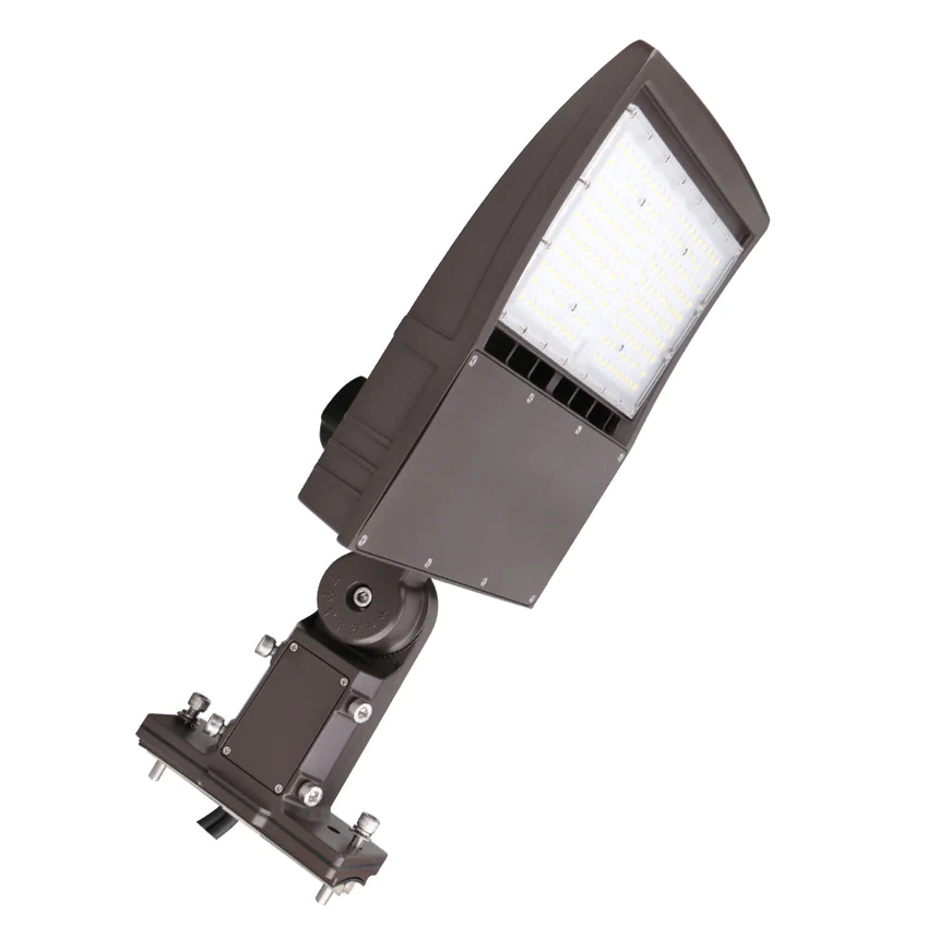 100 Watt LED Area Light with Photocell- 16000 Lumens, 5000K and 120V-277V- Universal Bracket- IP65 UL & DLC Listed - Eco LED Lightings 