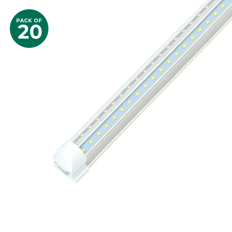 4ft LED T8 Integrated Tube Light, 30W-  6000K and 4660 Lumens, Linkable Fixture Plug & Play, ETL & DLC Listed - Eco LED Lightings 