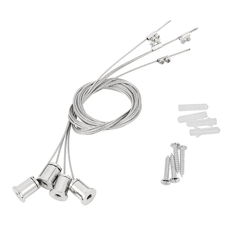 Universal Suspension Mounting Kit With Wire for LED Panel Lights (1x4, 2x2, 2x4) - Eco LED Lightings 